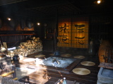 An irori, Japanese traditional sunken hearth