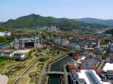 View on the park from the top of the tower