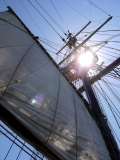 Mast of a sailing ship