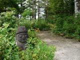 Statue at a pathside