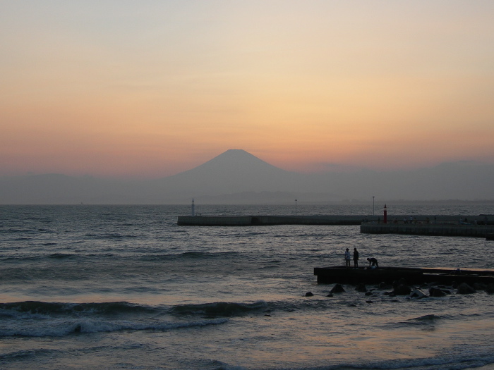 Fujisan au couché du soleil