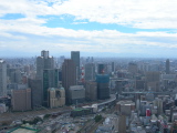 Vue sur Osaka depuis le Sky Building