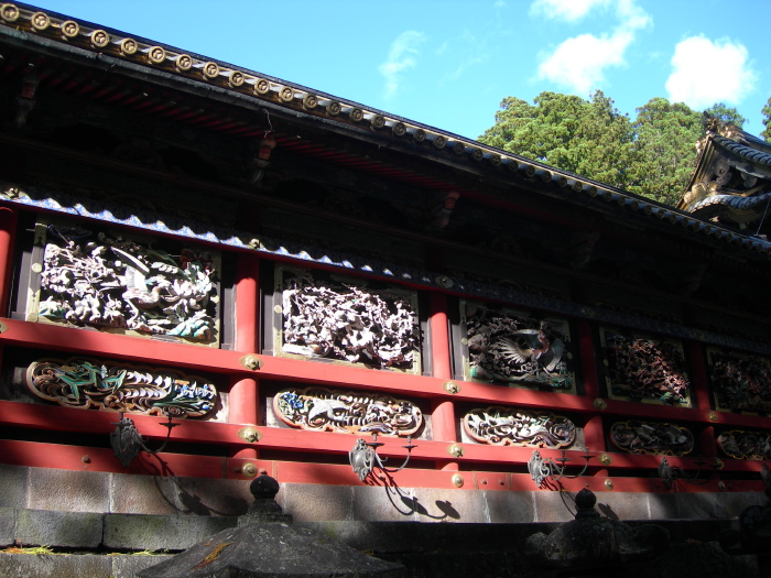 Paroi de l'enceinte du temple