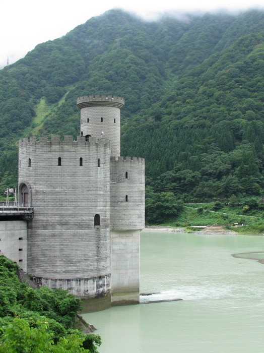 Power station on an artificial lake