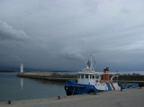 Small ship in the Kurobe port