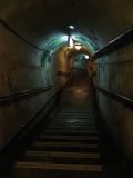 One of the many tunnels dug in the Naha hills during the war