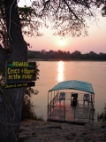 Boat of the Ngepi Camp