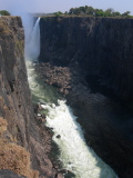Zambezi river between the cliffs