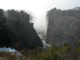 White cloud over the waterfalls