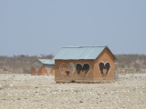 Small houses near Opuwo