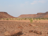 Mountains around the domain