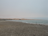 The beach in front of the mouth of the Swakop River