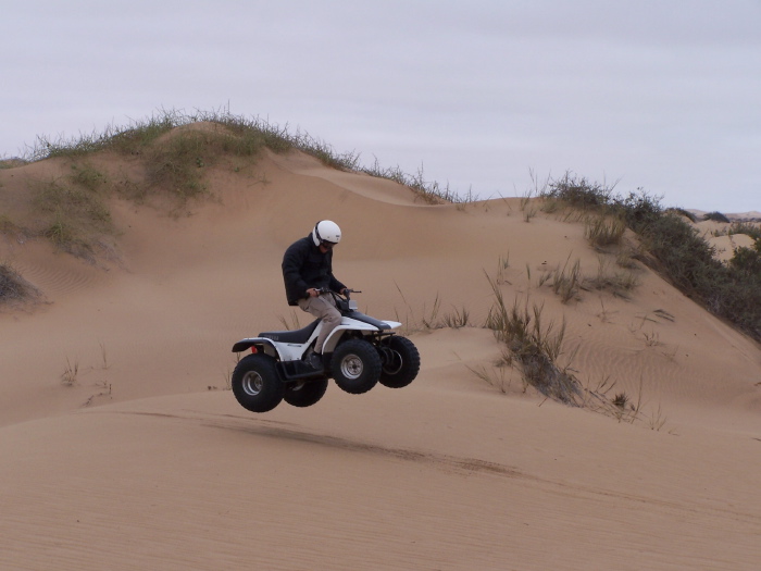 Manuel on his quad