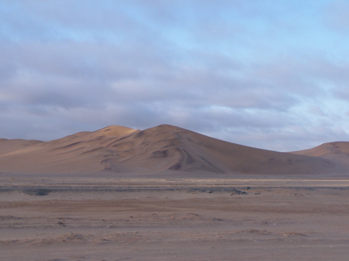 Dunes near the town