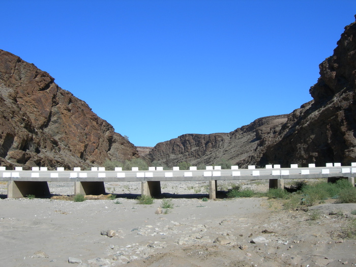 Bridge over the dry Kuiseb River