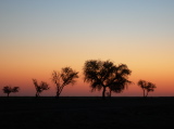 Paysage après le coucher du soleil