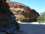 Rock face inside the canyon