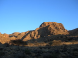 A Naukluft mountain at sunrise