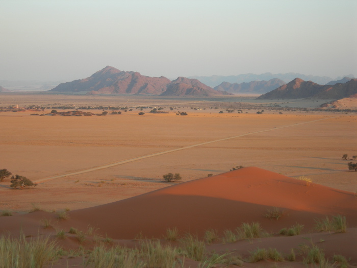 The Sesriem plain seen from Elim Dune