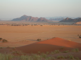 The Sesriem plain seen from Elim Dune