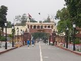 Wagah border between India and Pakistan