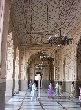 Inside the mosque