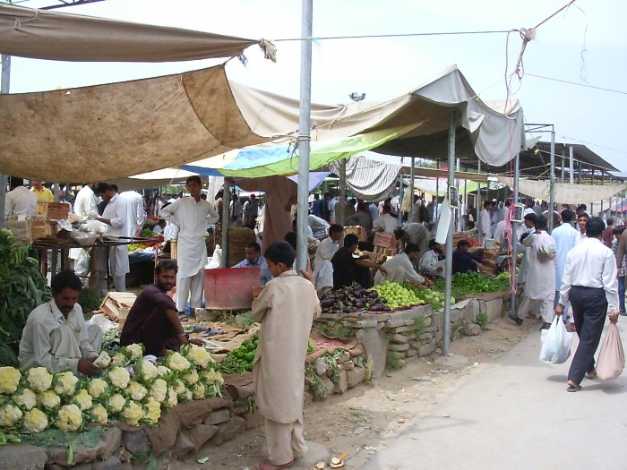 The vegetable market