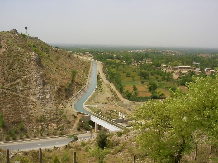 Canal feeding the water network of Islamabad